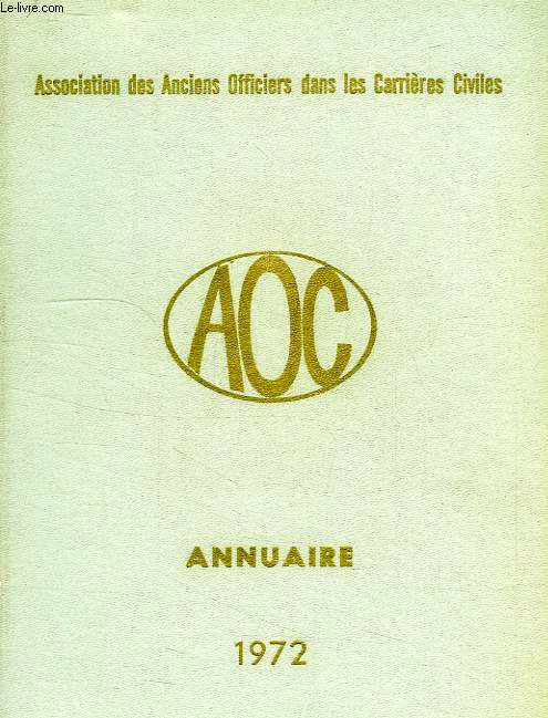 ANNUAIRE AOC, 1972
