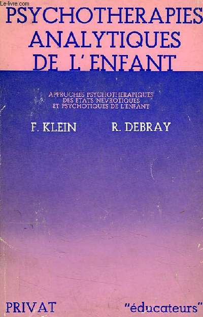 PSYCHOTHERAPIES ANALYTIQUES DE L'ENFANT