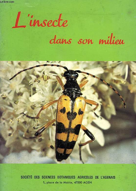 L'INSECTE DANS SON MILIEU