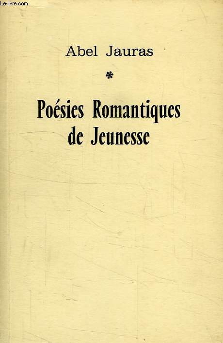 POESIES ROMANTIQUES DE JEUNESSE