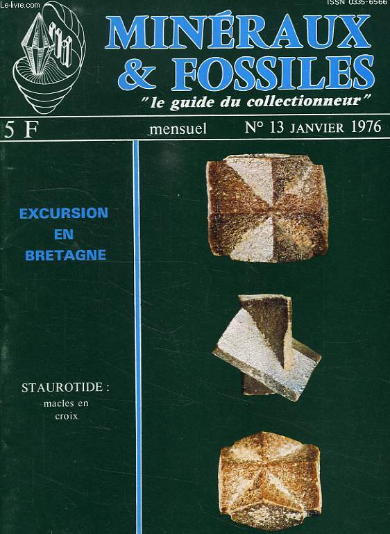 MINERAUX & FOSSILES, N 13, JAN. 1976