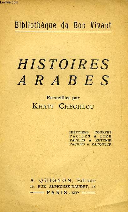 HISTOIRES ARABES