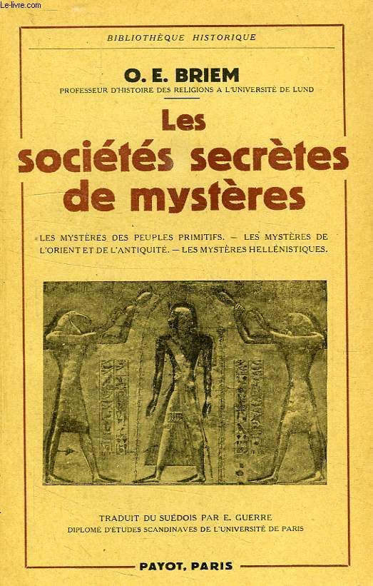 LES SOCIETES SECRETES DE MYSTERES