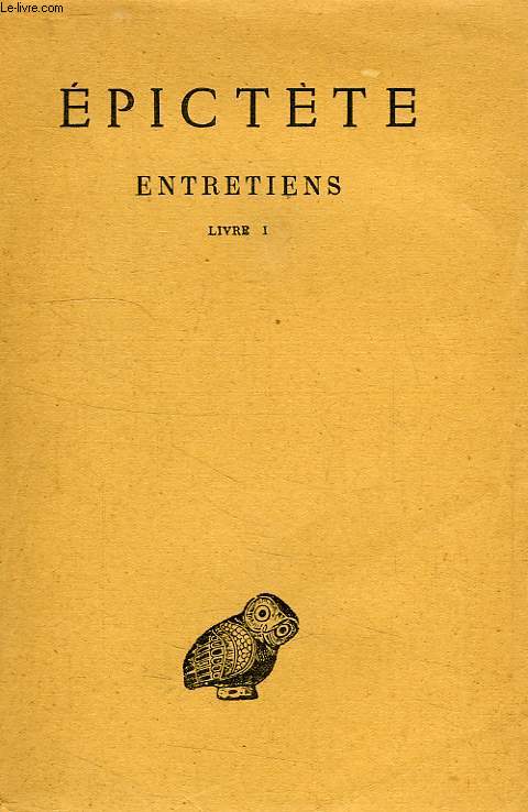 ENTRETIENS, LIVRE I