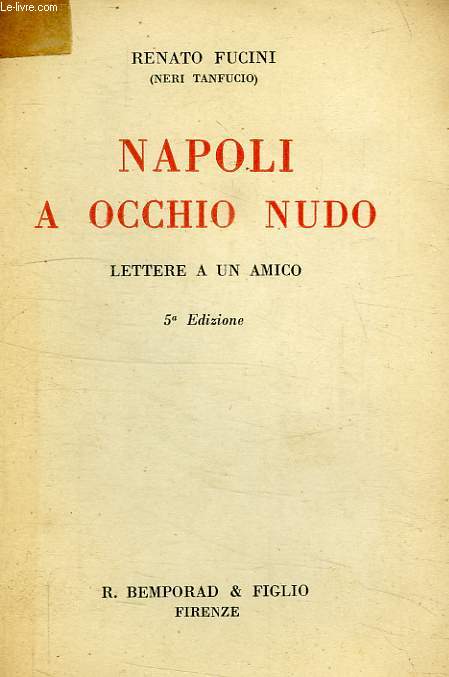 NAPOLI A OCCHIO NUDO, LETTERE AD UN AMICO