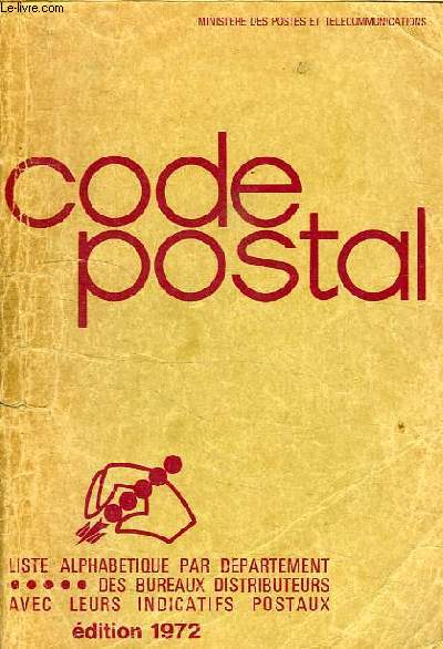 CODE POSTAL, 1972