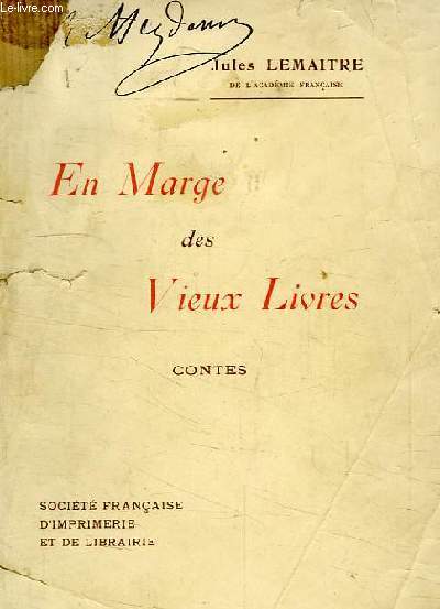 EN MARGE DES VIEUX LIVRES, CONTES