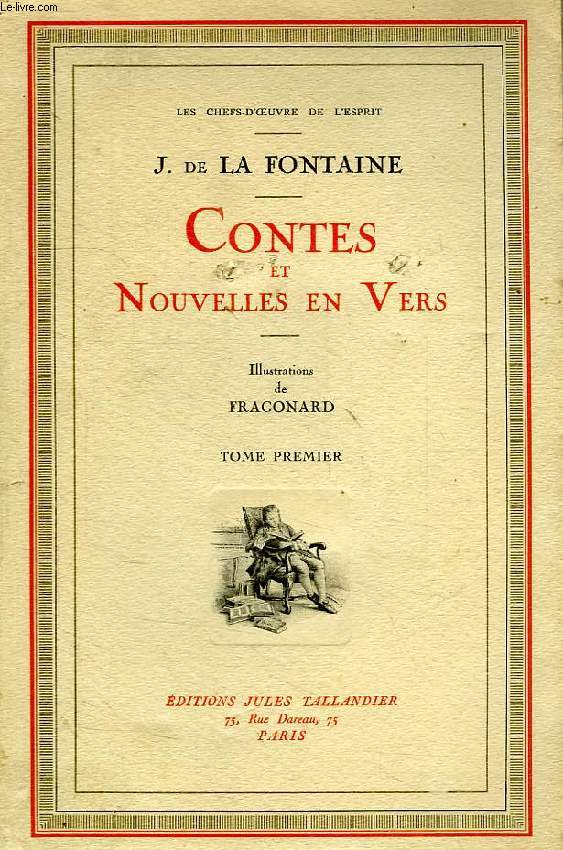 CONTES ET NOUVELLES EN VERS, TOME I