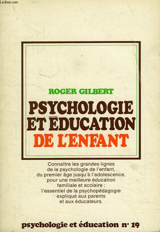 PSYCHOLOGIE ET EDUCATION DE L'ENFANT