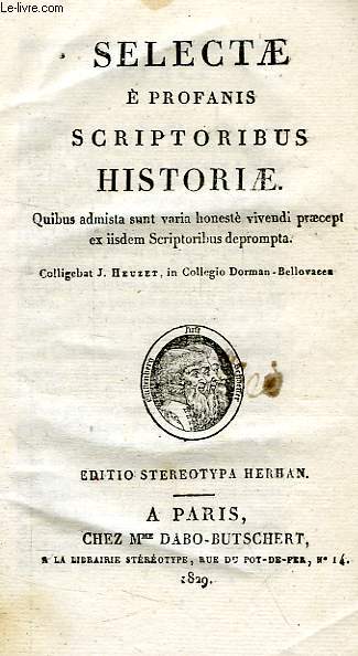 SELECTAE E PROFANIS SCRIPTORIBUS HISTORIAE