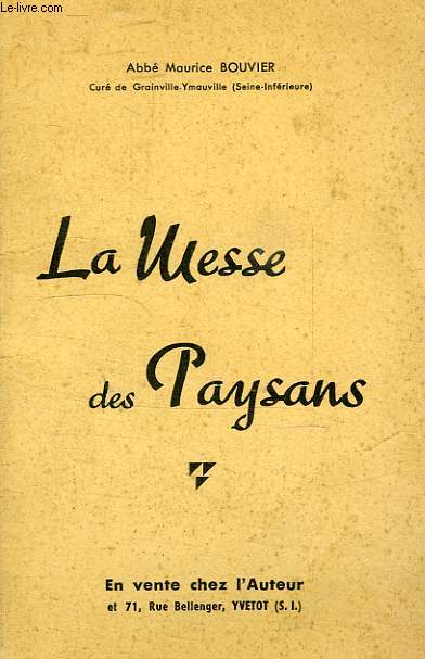 LA MESSE DES PAYSANS