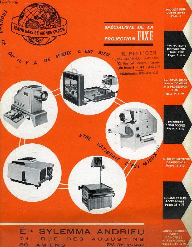 ETABLISSEMENTS SYLEMMA ANDRIEU, SPECIALISTE DE LA PROJECTION FIXE