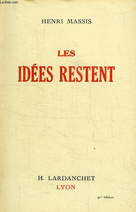 LES IDEES RESTENT