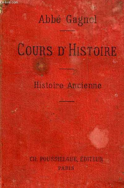 HISTOIRE ANCIENNE DES PEUPLES DE L'ORIENT, CLASSE DE 6e