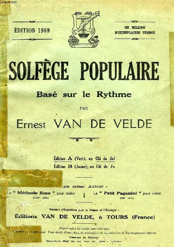 SOLFEGE POPULAIRE, BASE SUR LE RYTHME