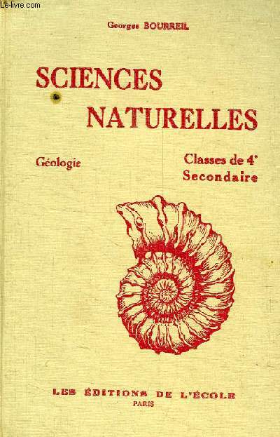 SCIENCES NATURELLES, GEOLOGIE, CLASSE DE 4e