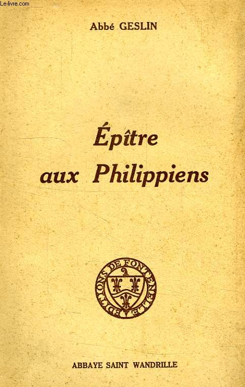 EPITRE AUX PHILIPPIENS