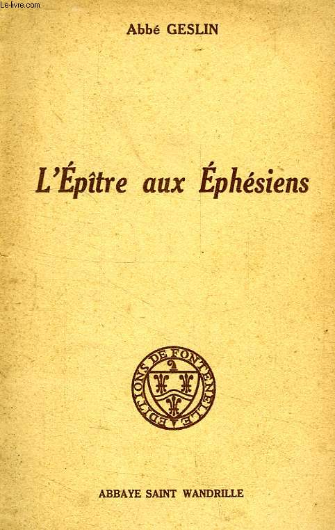 L'EPITRE AUX EPHESIENS