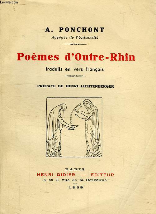 POEMES D'OUTRE-RHIN