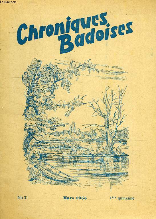 CHRONIQUES BADOISES, N 31, MARS 1955