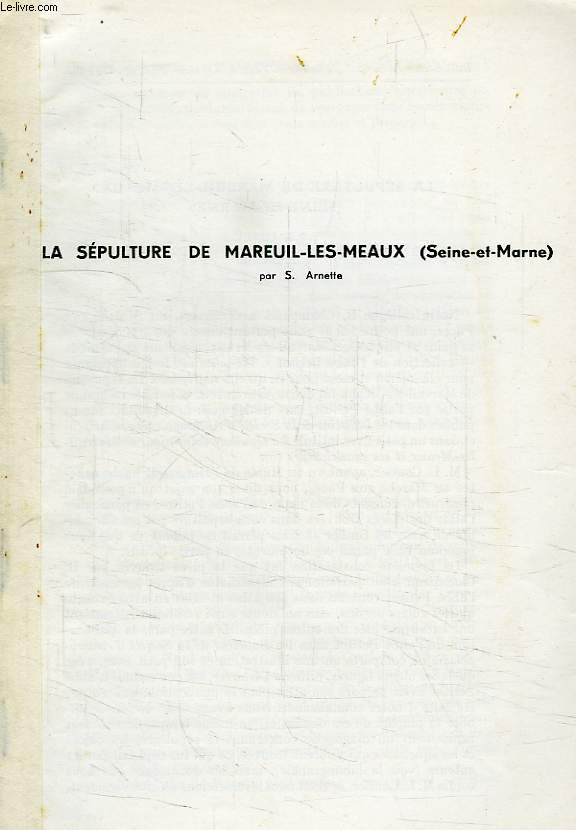 LA SEPULTURE DE MAREUIL-LES-MEAUX (SEINE-ET-MARNE)