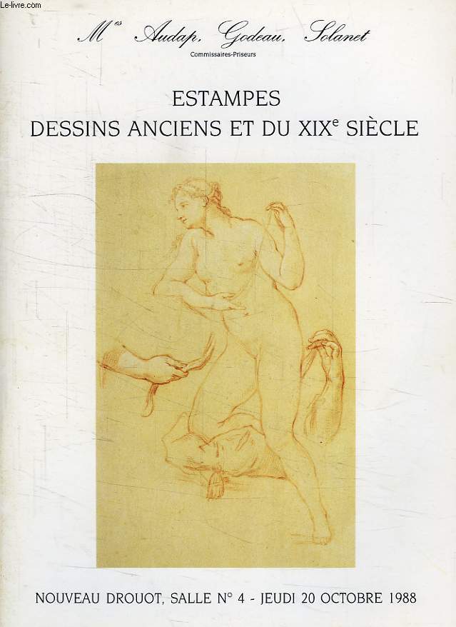 ESTAMPES, DESSINS ANCIENS ET DU XIXe SIECLE, NOUVEAU DROUOT, 20 OCT. 1988
