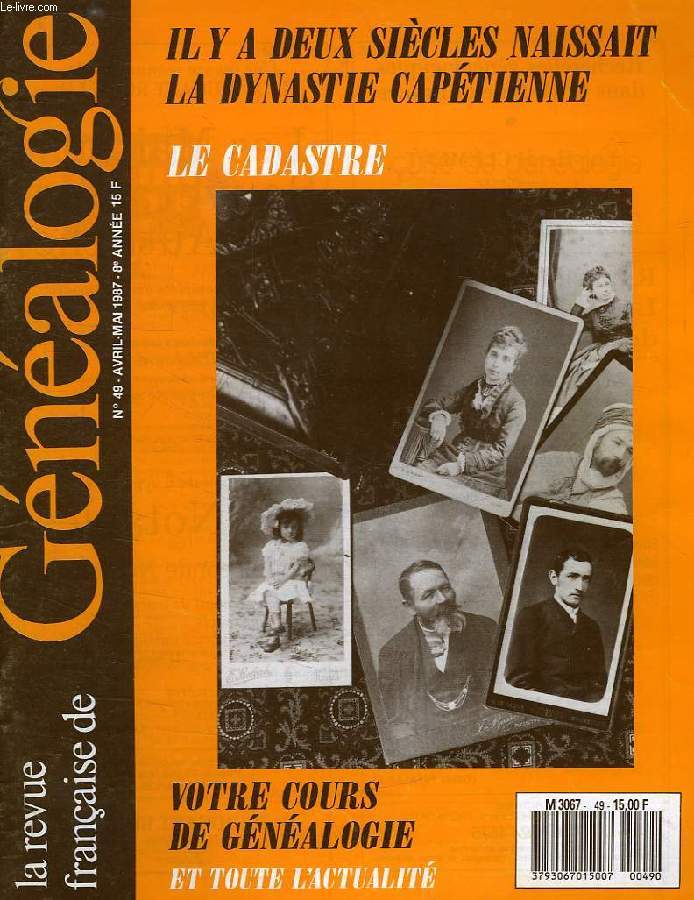 LA REVUE FRANCAISE DE GENEALOGIE, N 49, AVRIL-MAI 1987