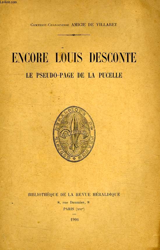 ENCORE LOUIS DESCONTE, LE PSEUDO-PAGE DE LA PUCELLE