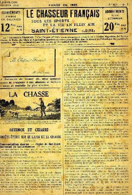 LE CHASSEUR FRANCAIS, 1933