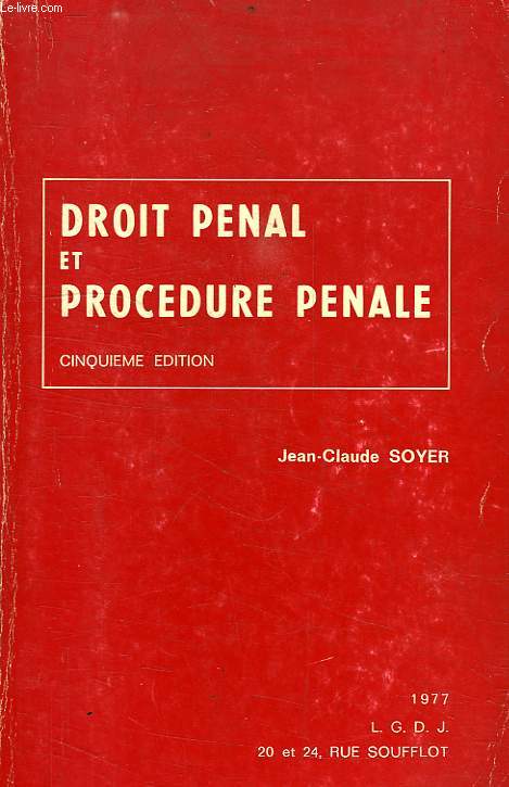 DROIT PENAL ET PROCEDURE PENALE