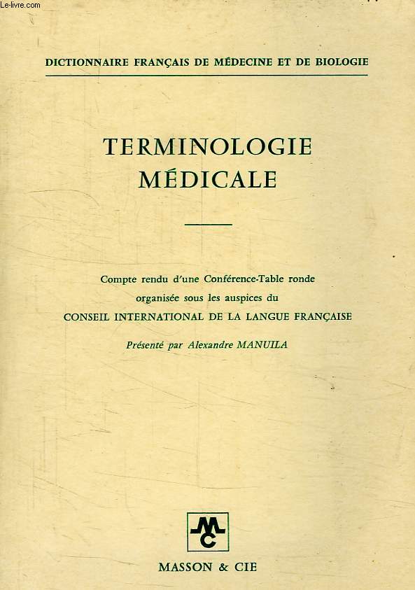 TERMINOLOGIE MEDICALE