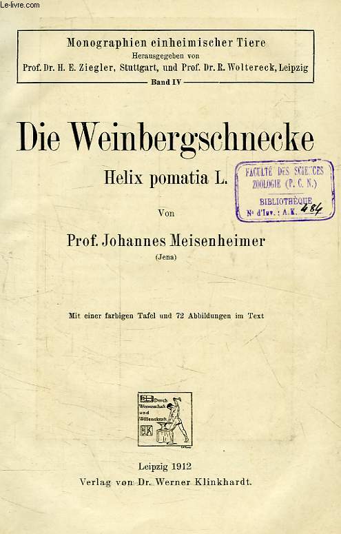 DIE WEINBERGSCHNECKE HELIX POMATIA L.