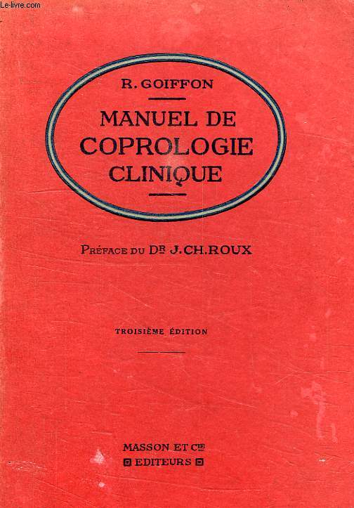 MANUEL DE COPROLOGIE CLINIQUE