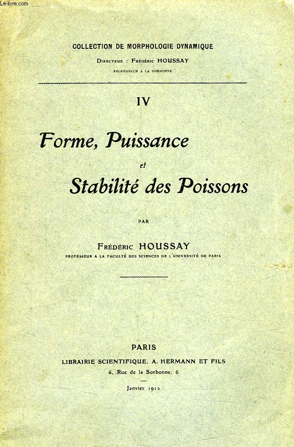 FORME, PUISSANCE ET STABILITE DES POISSONS