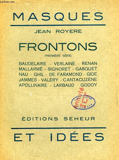 FRONTONS, 1re SERIE