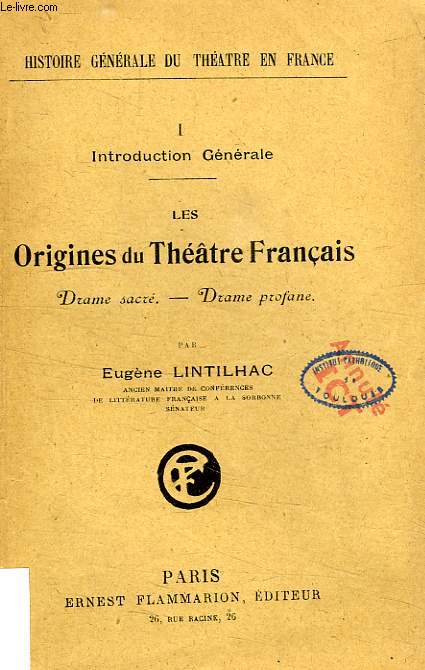 LE THEATRE SERIEUX DU MOYEN AGE