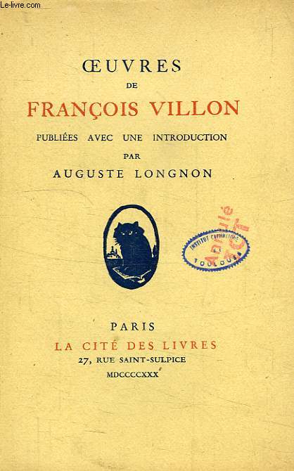 OEUVRES DE FRANCOIS VILLON