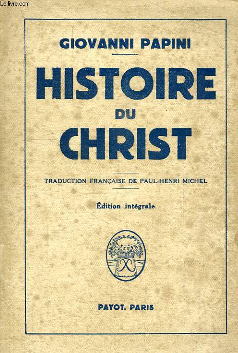 HISTOIRE DU CHRIST