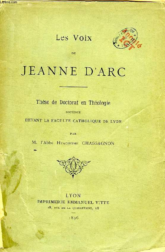 LES VOIX DE JEANNE D'ARC