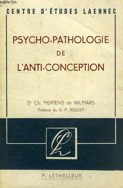 PSYCHOPATHOLOGIE DE L'ANTICONCEPTION