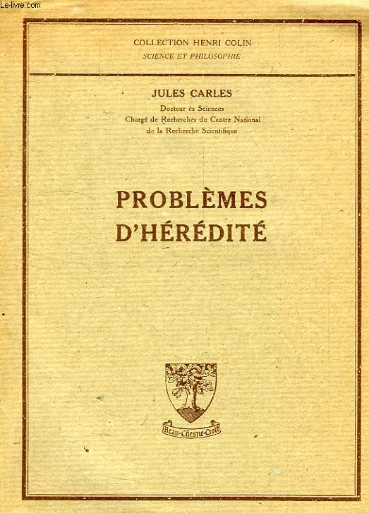 PROBLEMES D'HEREDITE