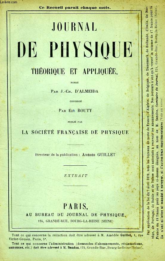 INFLUENCE DE LA RESISTANCE DE L'AIR SUR LA TRAJECTOIRE DES PROJECTILES LEGERS EN ROTATION