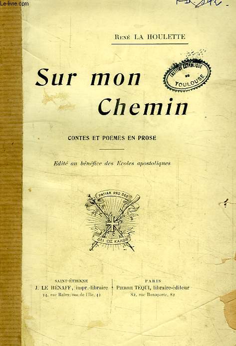 SUR MON CHEMIN, CONTES ET POEMES EN PROSE