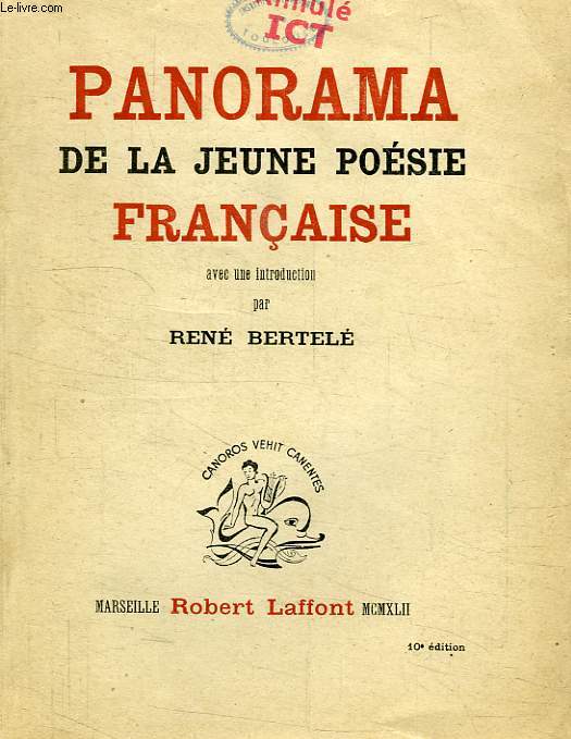 PANORAMA DE LA JEUNE POESIE FRANCAISE