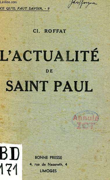 L'ACTUALITE DE SAINT PAUL