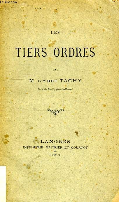 LES TIERS ORDRES