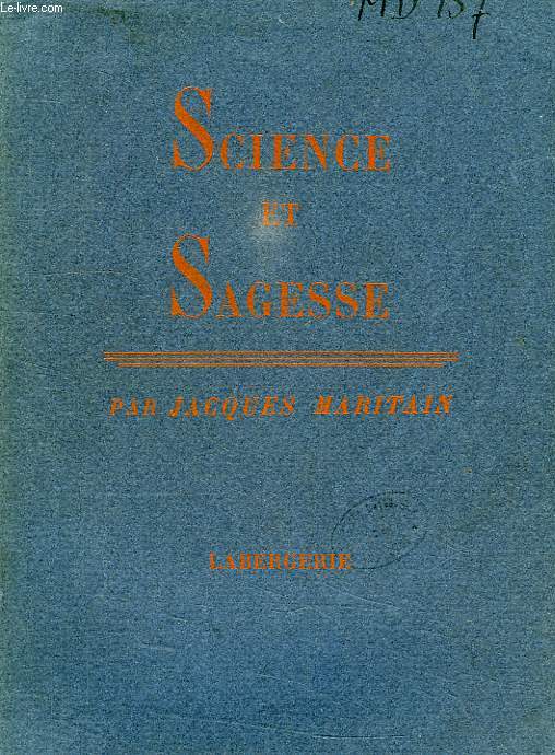 SCIENCE ET SAGESSE