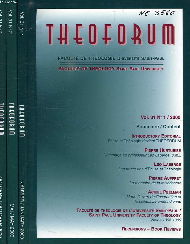 THEOFORUM, 21 NUMEROS (2000-2006)