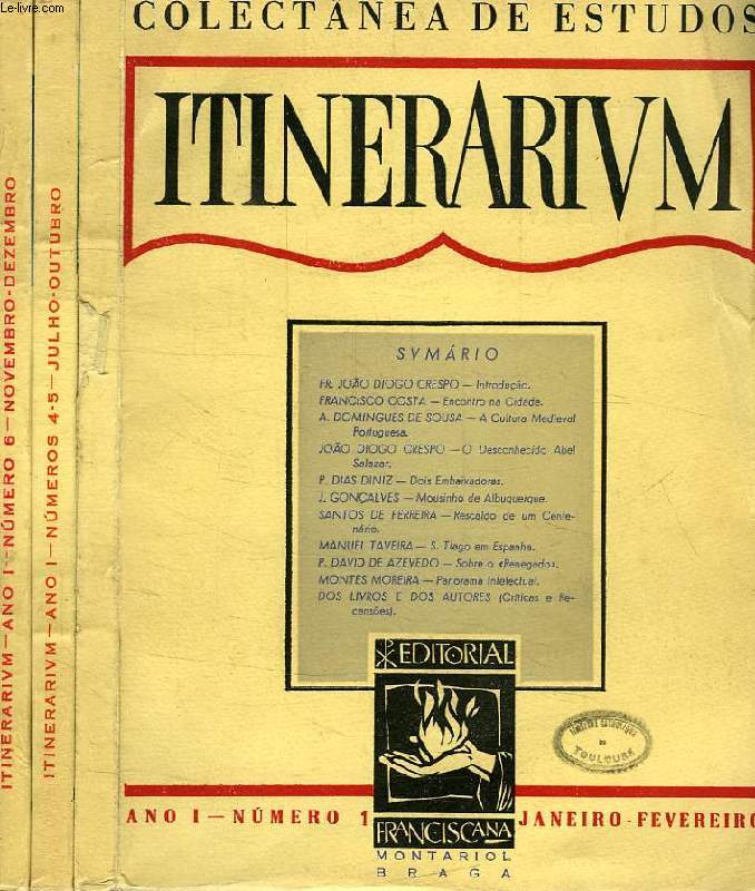 ITINERARIUM, 34 ANNEES (1955-1988)