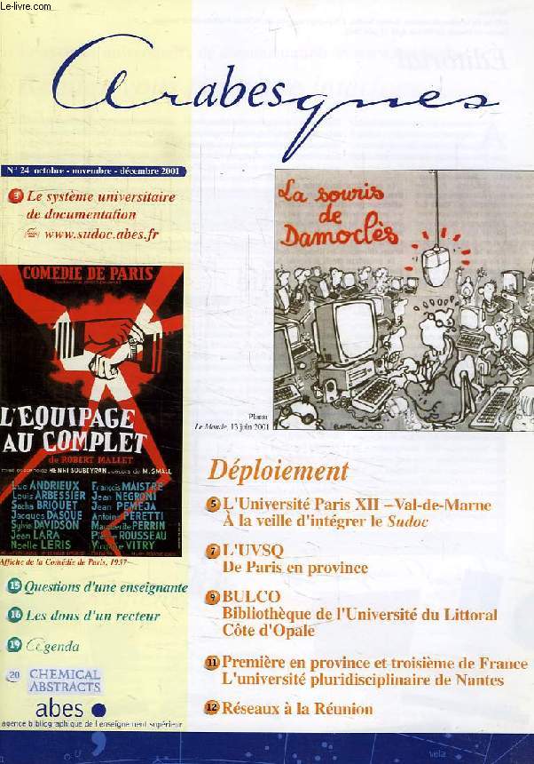 ARABESQUES, N 24, OCT.-DEC. 2001